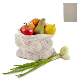 Reusable food bag OEKO-TEX® natural cotton 30x40cm - LT95208 (gadzety reklamowe)